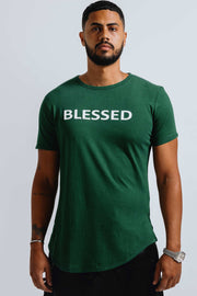 Blessed-3D-Silicon-Applique-Boxy-T-Shirt-Green2