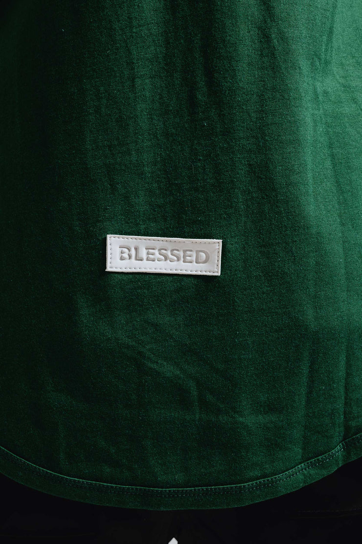 Blessed-3D-Silicon-Applique-Boxy-T-Shirt-Green3