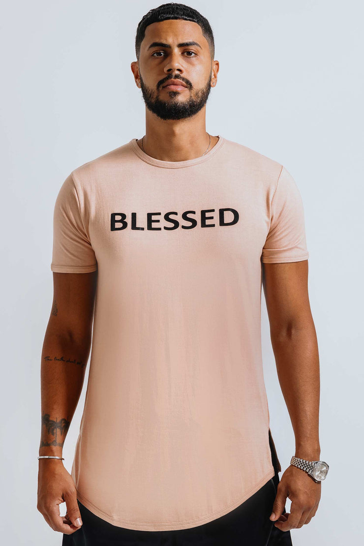 Blessed-3D-Silicon-Applique-Boxy-T-Shirt-Sand2