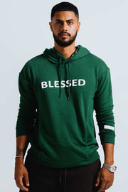 Blessed-3D-Silicon-Applique-Pullover-Hoodie-Green2