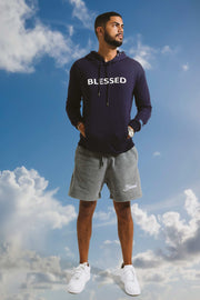 Blessed-3D-Silicon-Applique-Pullover-Hoodie-Navy