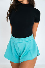 Blessed Turquoise Women Shorts