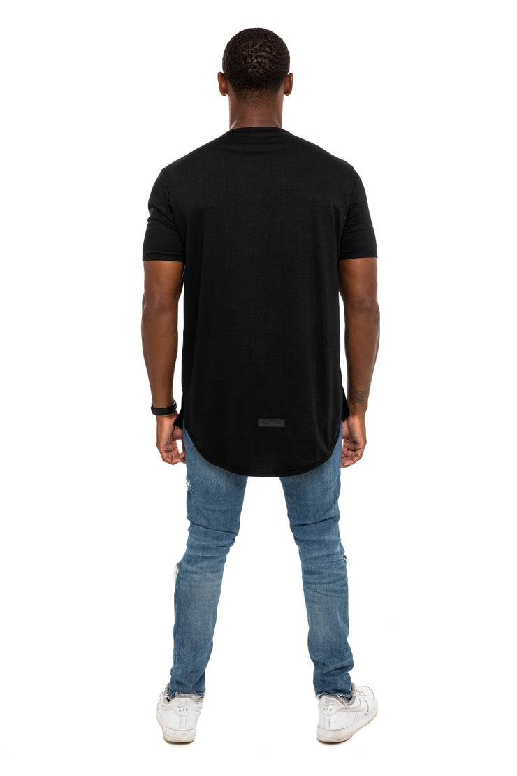Men T-Shirt Double Black